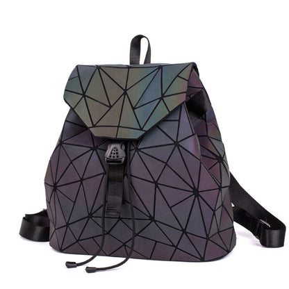 Glowing Neon School Backpack Bag