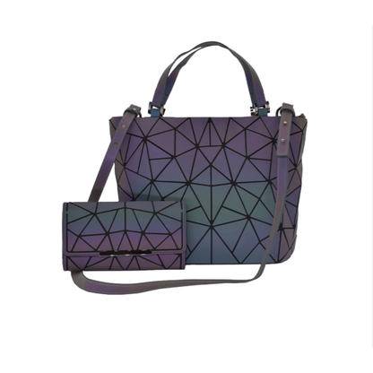 Glowing Neon School Backpack Bag