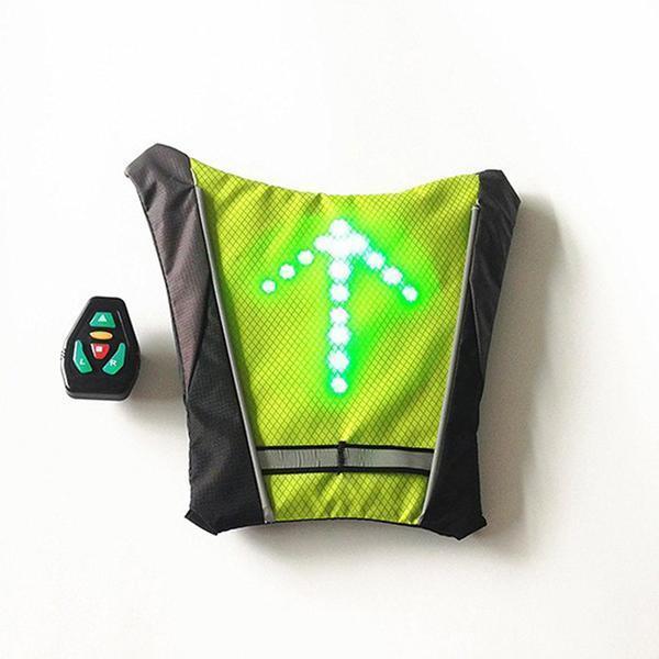 Visible LED Safety Jacket for Cycling Outdoor Night Ride