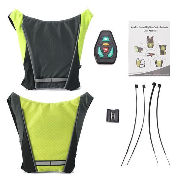 Visible LED Safety Jacket for Cycling Outdoor Night Ride