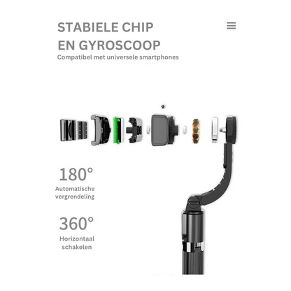 Compact Bluetooth Phone Stabilizer for Smooth Video