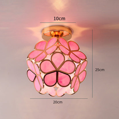 Beautiful Glass Floral Pendant Light