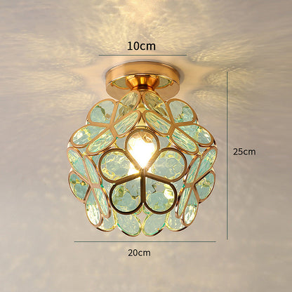 Beautiful Glass Floral Pendant Light