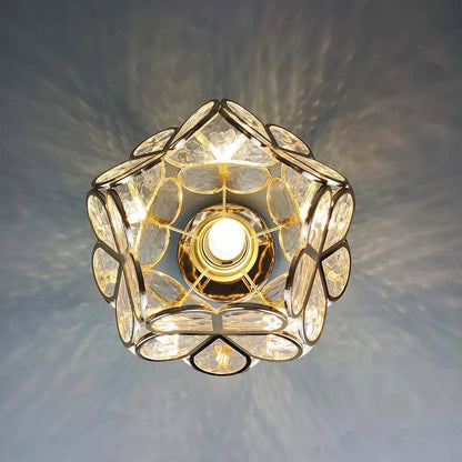 Beautiful Glass Floral Pendant Light