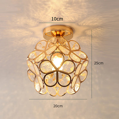 Beautiful Glass Floral Pendant Light