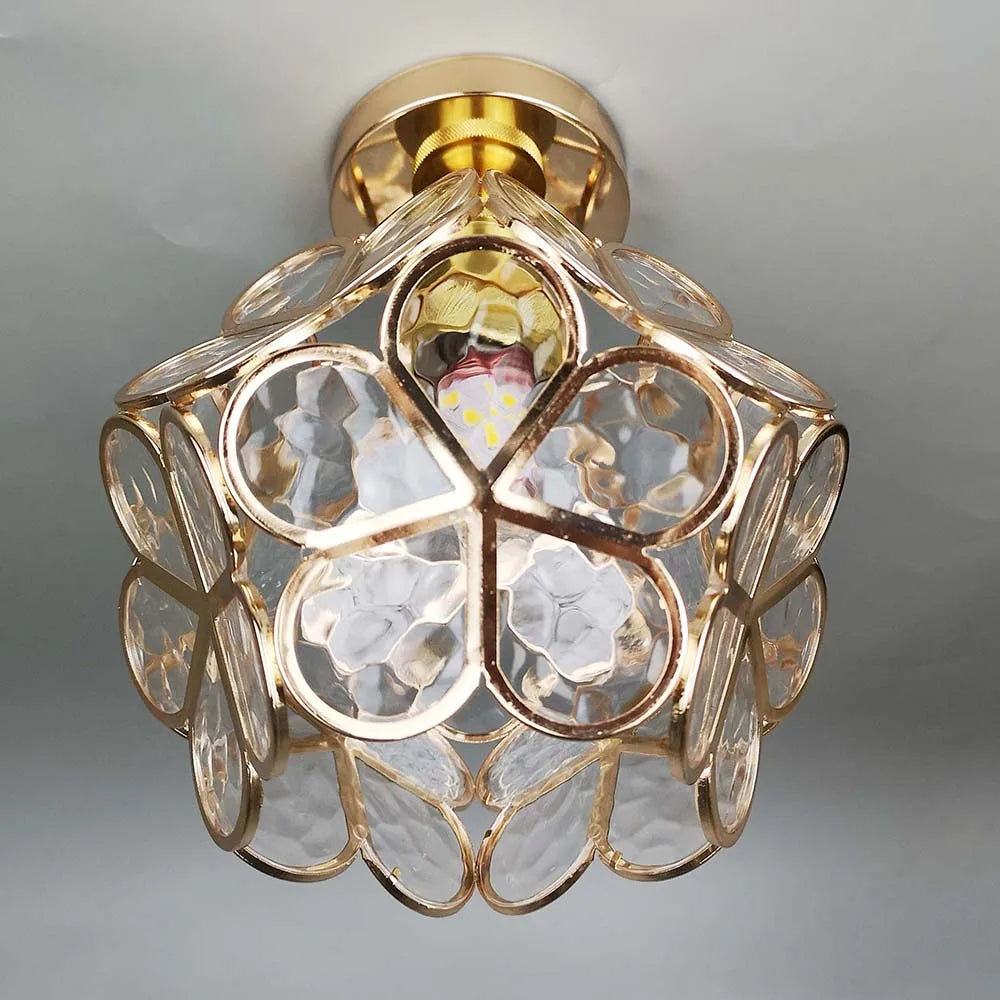 Beautiful Glass Floral Pendant Light