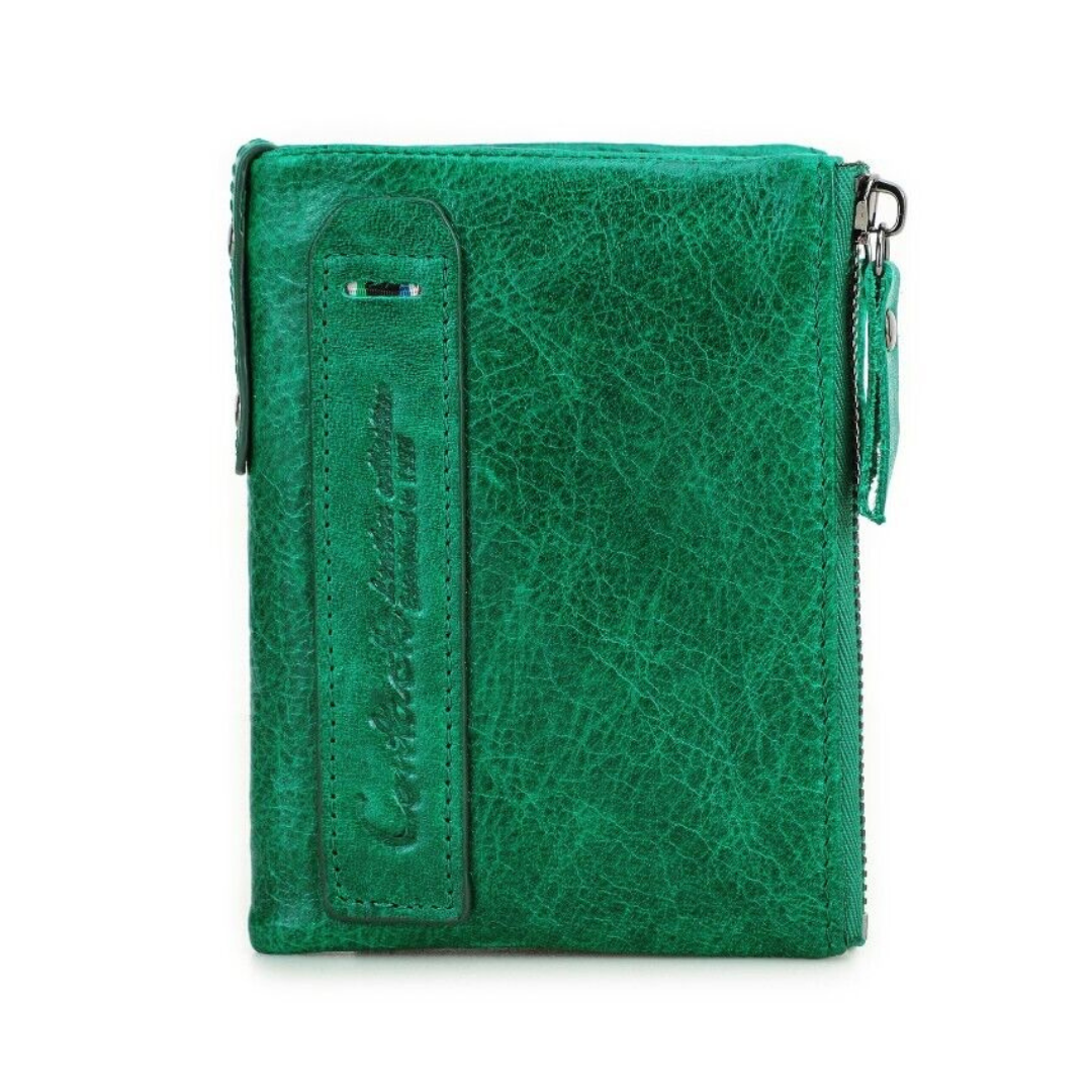 Fashionable Dual Zip Pocket Wallet