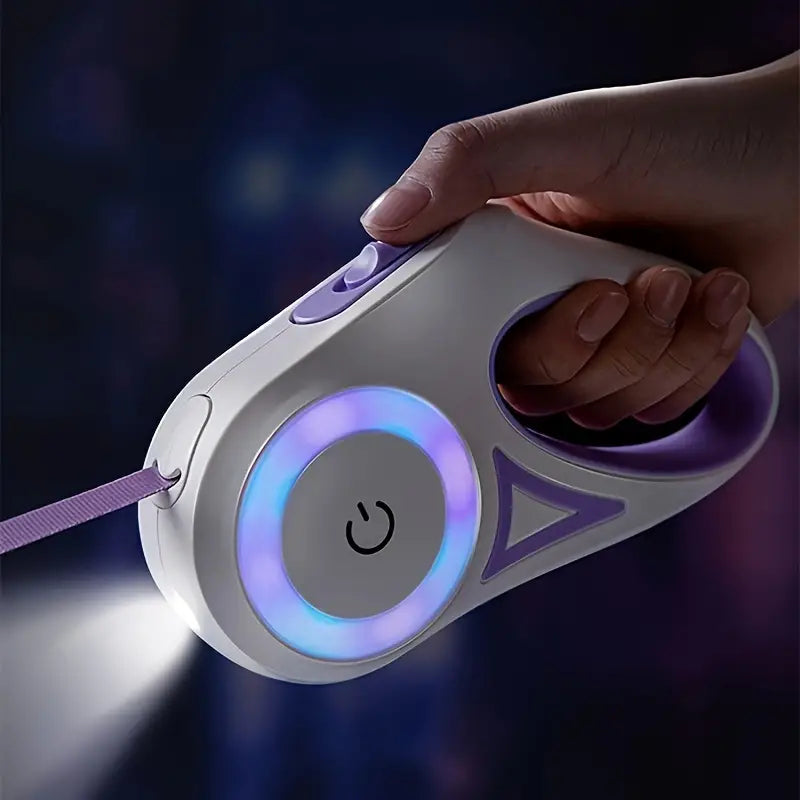 Bright LED Dog Leash with Flashlight