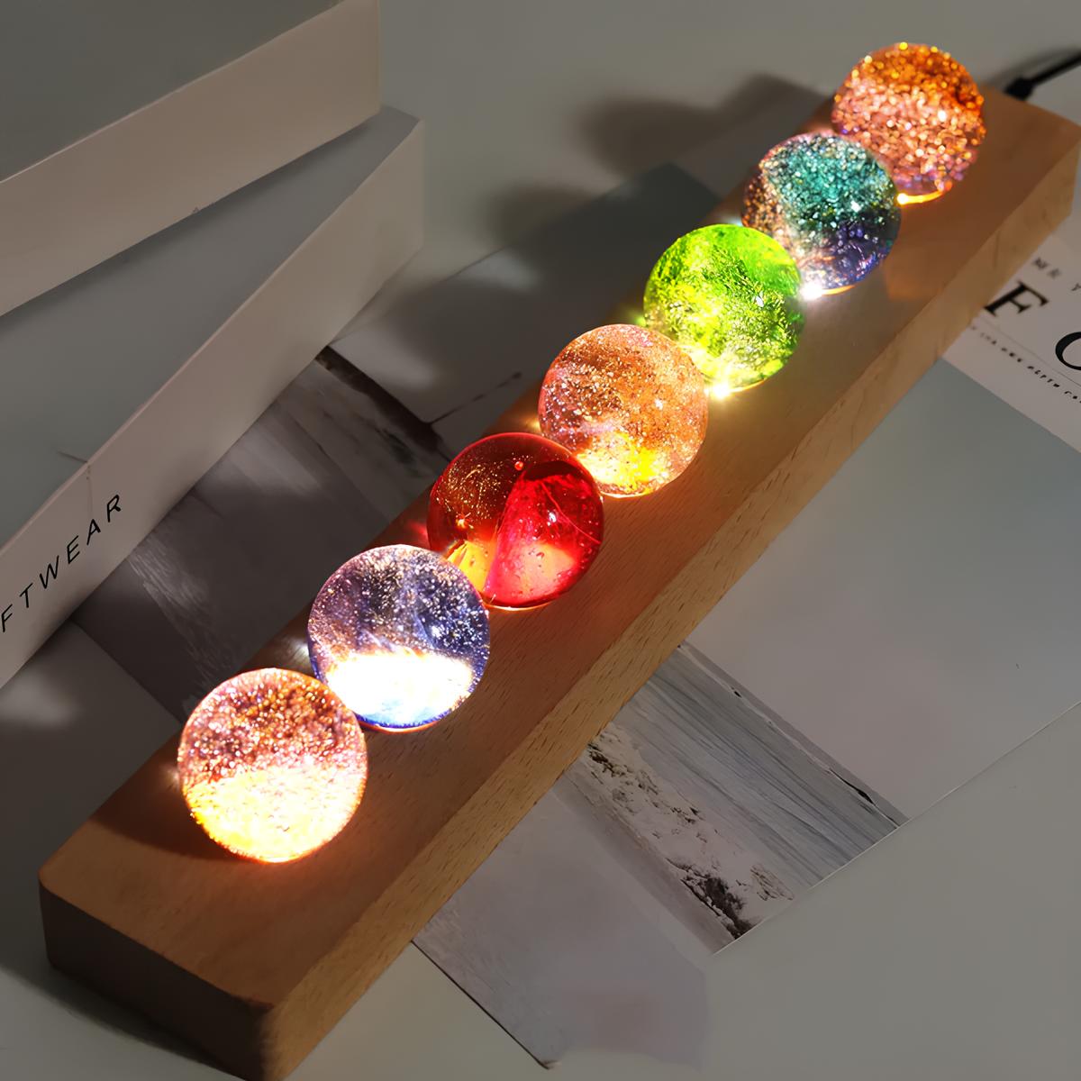 Glowing Decorative Crystal Orb Balls