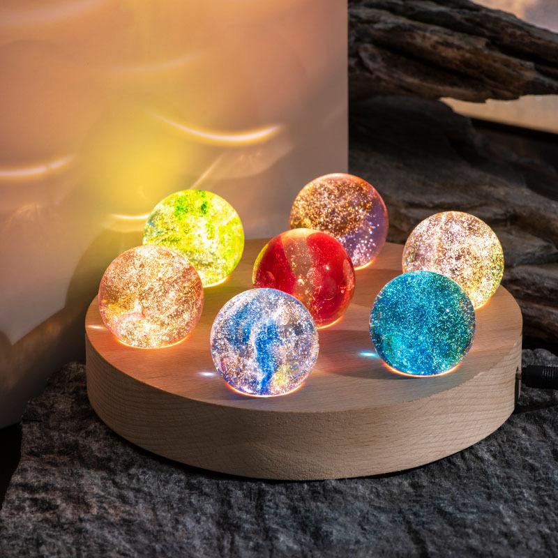 Glowing Decorative Crystal Orb Balls