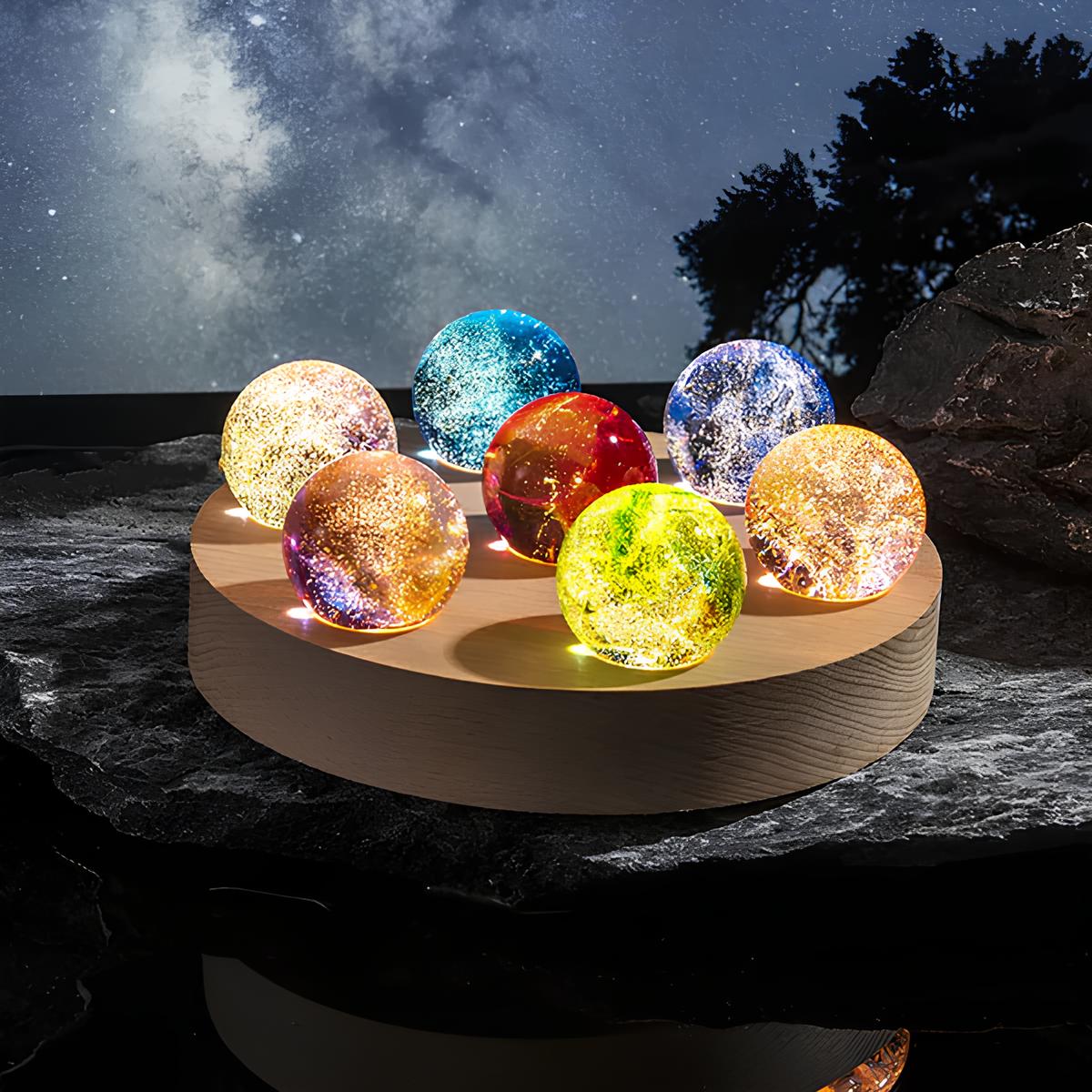 Glowing Decorative Crystal Orb Balls