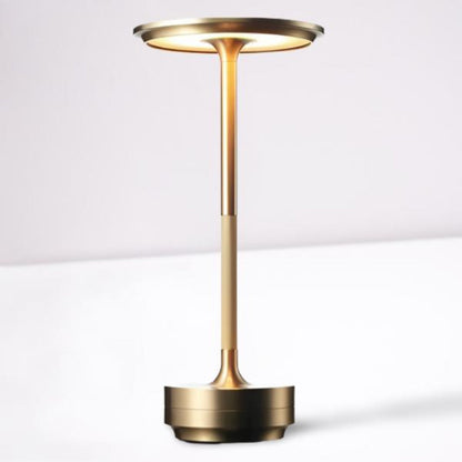 Compact LED Desk Lamp, Rechargeable and Dimmable