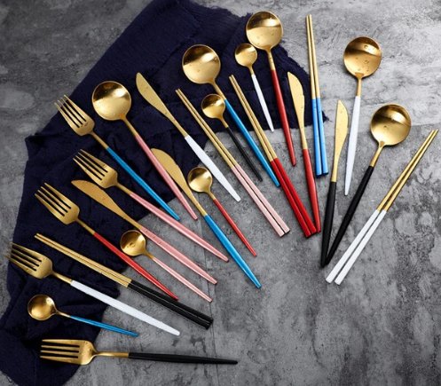 Premium Stainless Steel 24pc Cutlery Set
