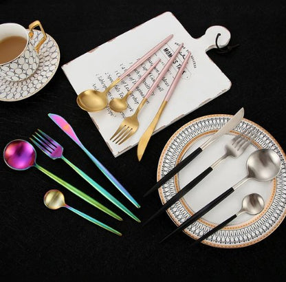 Premium Stainless Steel 24pc Cutlery Set