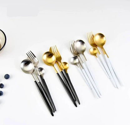 Premium Stainless Steel 24pc Cutlery Set