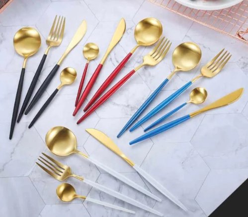 Premium Stainless Steel 24pc Cutlery Set