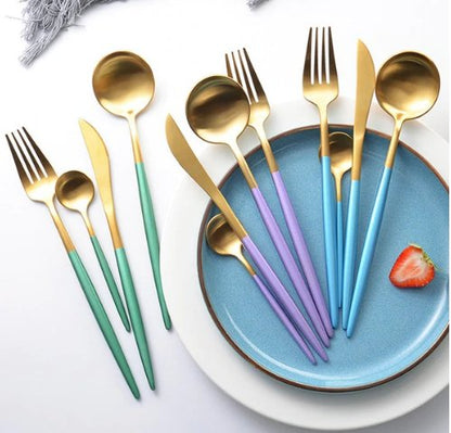 Premium Stainless Steel 24pc Cutlery Set