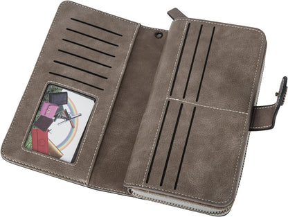 Fashionable Genuine Leather Wristlet Wallet