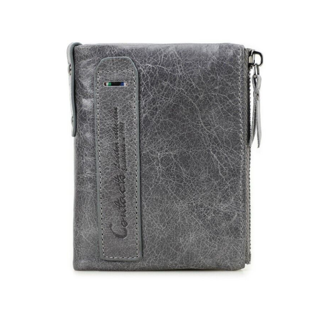 Fashionable Dual Zip Pocket Wallet