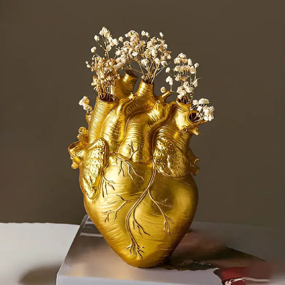 Colorful Greek Style Heart Shaped Vase