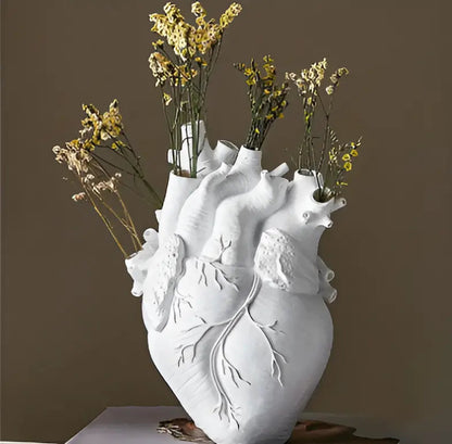 Colorful Greek Style Heart Shaped Vase