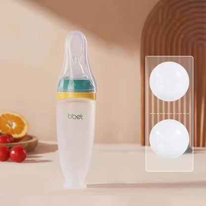 Baby Food Bottle with Spoon Feeder