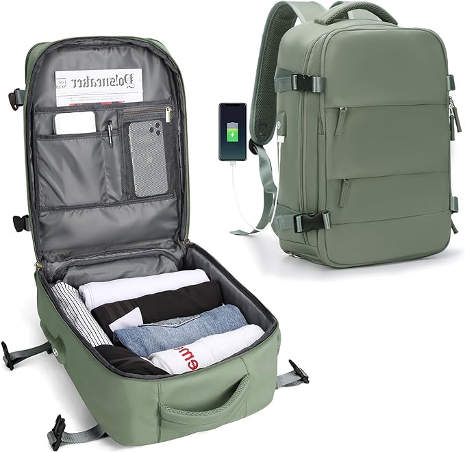 Tough Travel Backpack with USB Charger Port