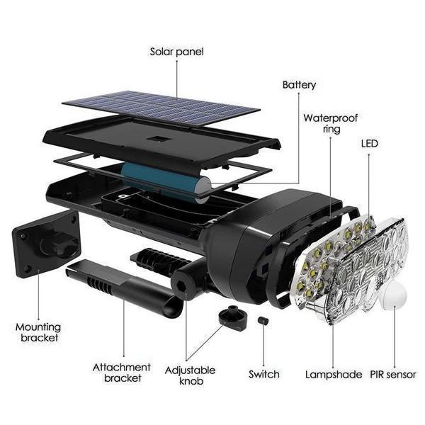 Powerful Outdoor Solar Flashlight