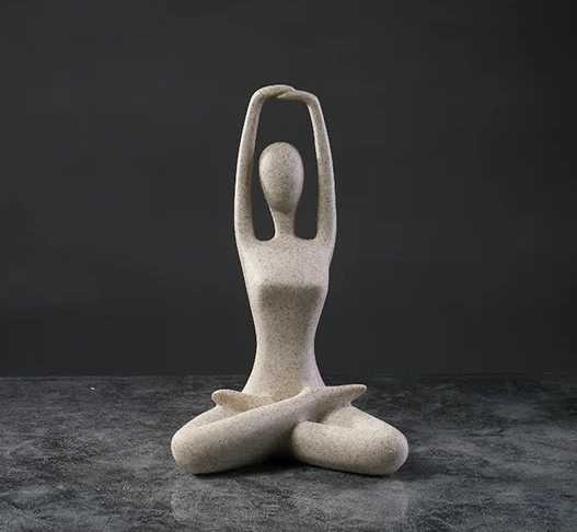 Serenity Female Yoga Figure - Elegant Home Decor Statue