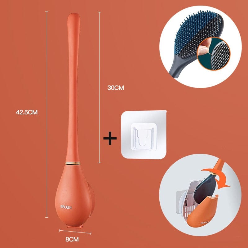 Soft Bending Toilet Cleaning Brush