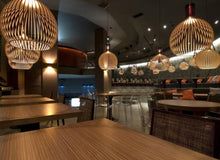 Rustic Wooden Hanging Lamp