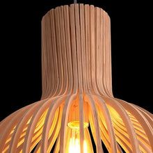 Rustic Wooden Hanging Lamp