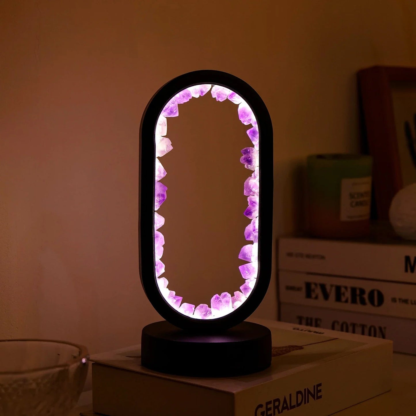 Purple Gemstone Table Lamp