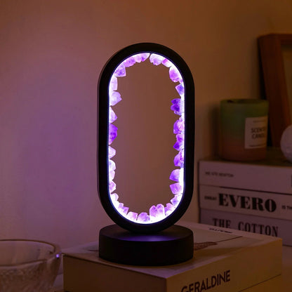 Purple Gemstone Table Lamp