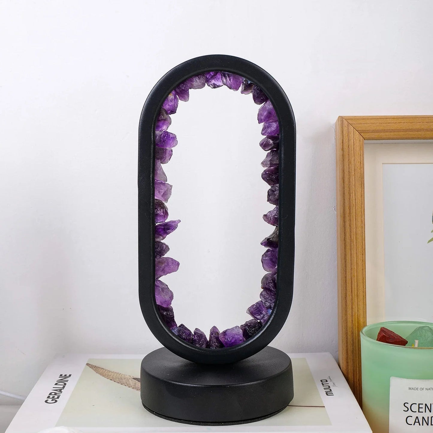 Purple Gemstone Table Lamp