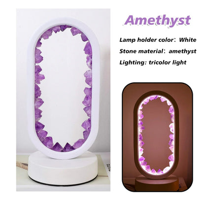 Purple Gemstone Table Lamp