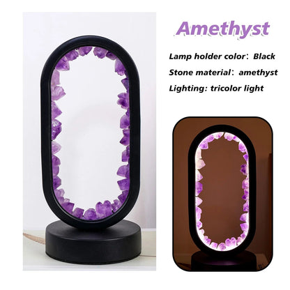 Purple Gemstone Table Lamp