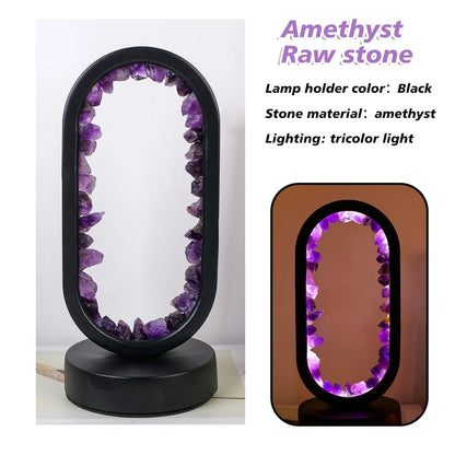Purple Gemstone Table Lamp