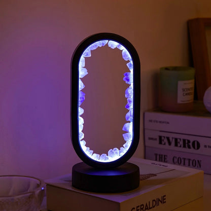 Purple Gemstone Table Lamp