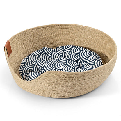 Cozy Plush Cat Bed - Soft Snooze Pillow
