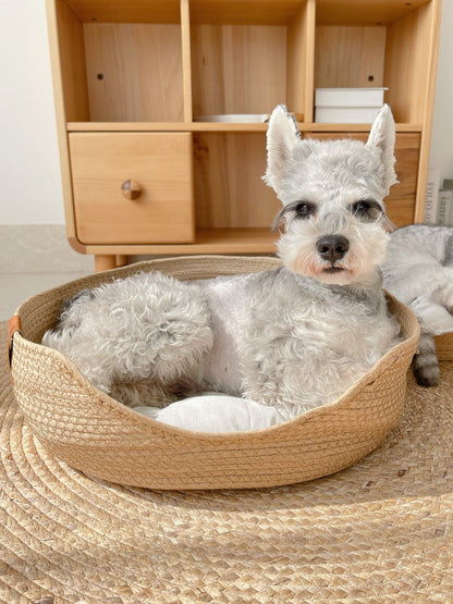 Cozy Plush Cat Bed - Soft Snooze Pillow