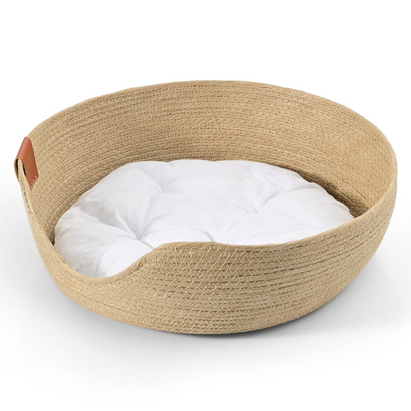 Cozy Plush Cat Bed - Soft Snooze Pillow