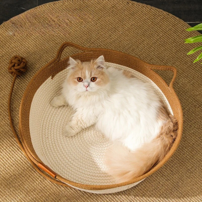 Comfy Feline Natural Fiber Pet Bed