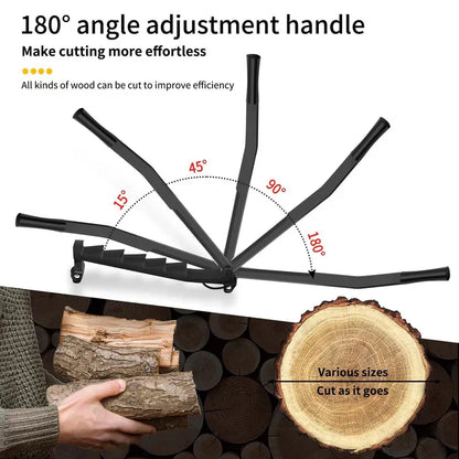 Compact Heavy Duty Firewood Splitter - Wall Mount Log Cutter