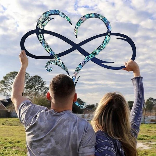 Romantic Metal Heart Wall Art