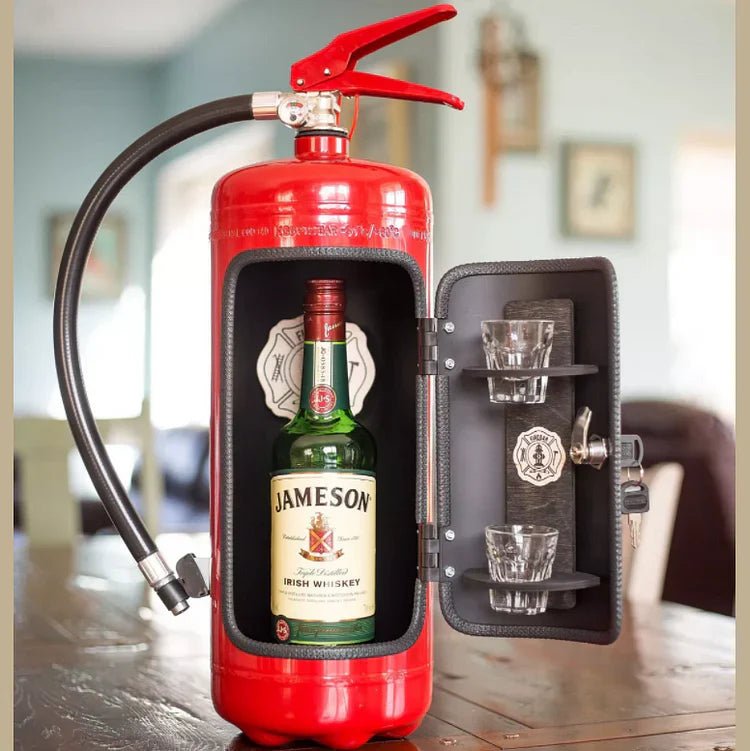 Secret Flask Fire Extinguisher Storage Container