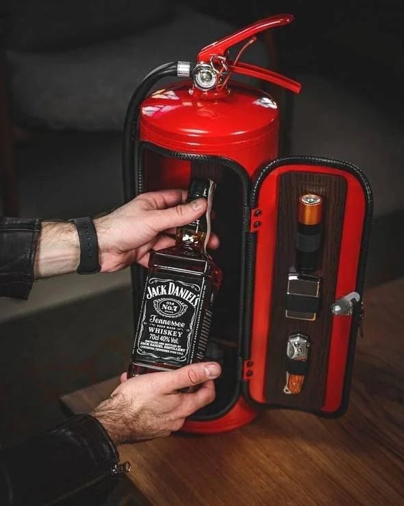 Secret Flask Fire Extinguisher Storage Container