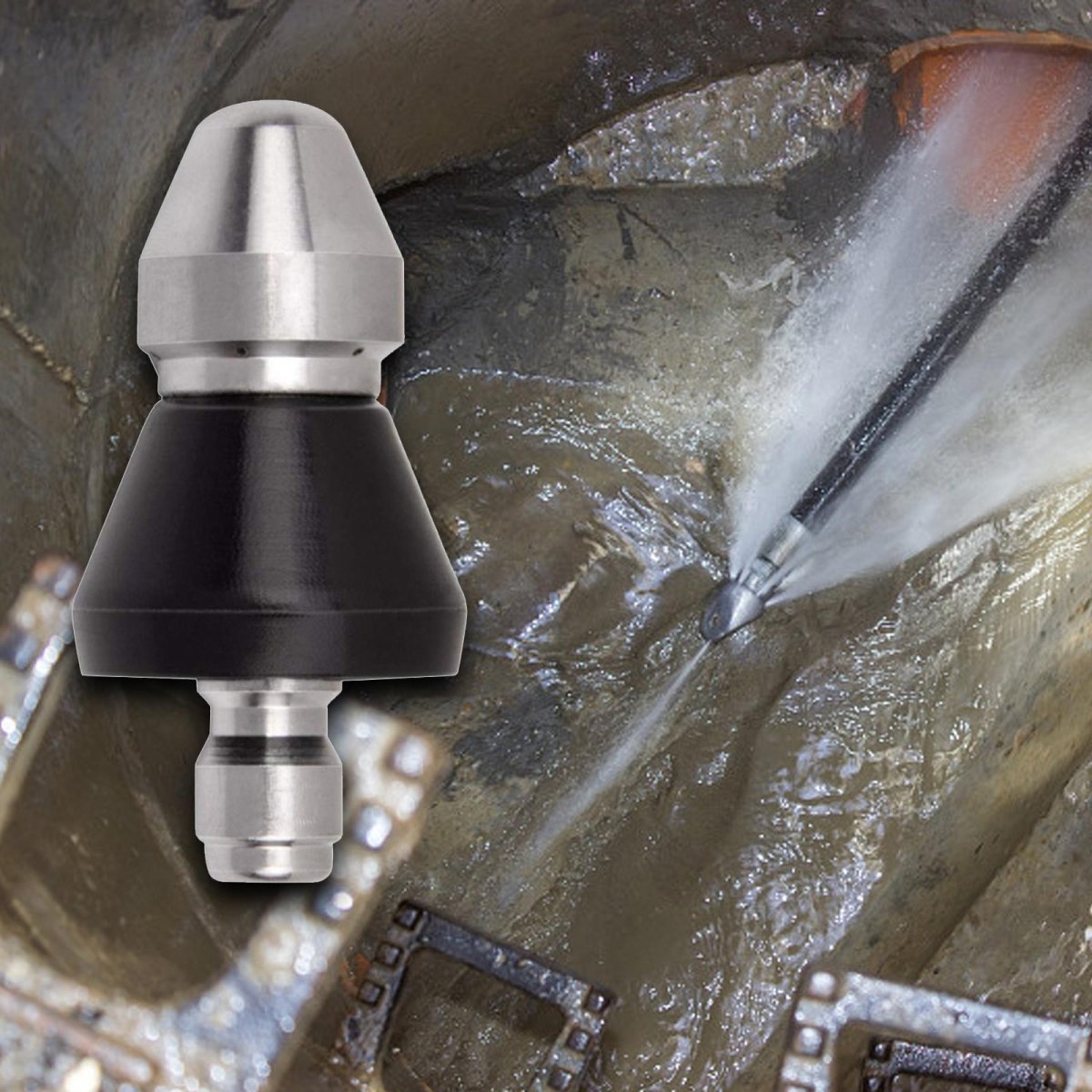 Befez | PipeClear Turbo – Heavy Duty Drain Cleaner Nozzle