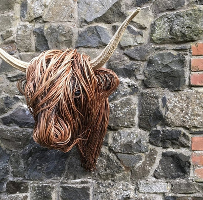 Rustic Farm Cow Head Wall Art Decoration