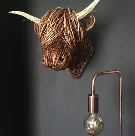 Rustic Farm Cow Head Wall Art Decoration - Befez